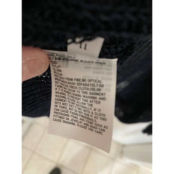 Ines De La Fressange Navy Blue Cardigan  Sz M - Picture 5 of 5